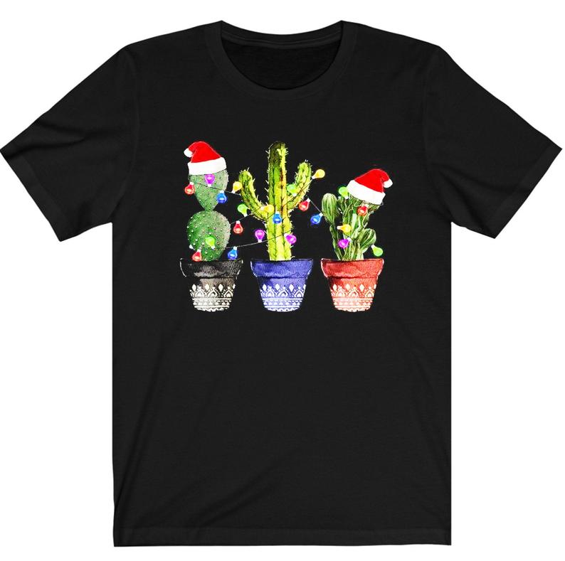 Cactus Lover Merry Christmas T Shirt