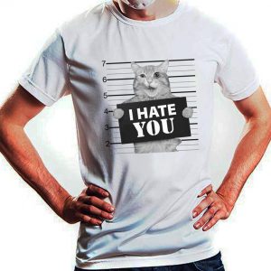 Cat Lover I Hate You Suspected Photo T Shirt