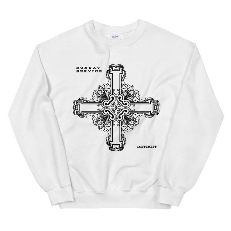 Kanye Jesus Is King Detroit Cross SundayService Unisex Sweatshirt