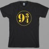 Platform 9 3/4 Harry Potter T Shirt