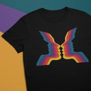 Rainbow Faces T Shirt