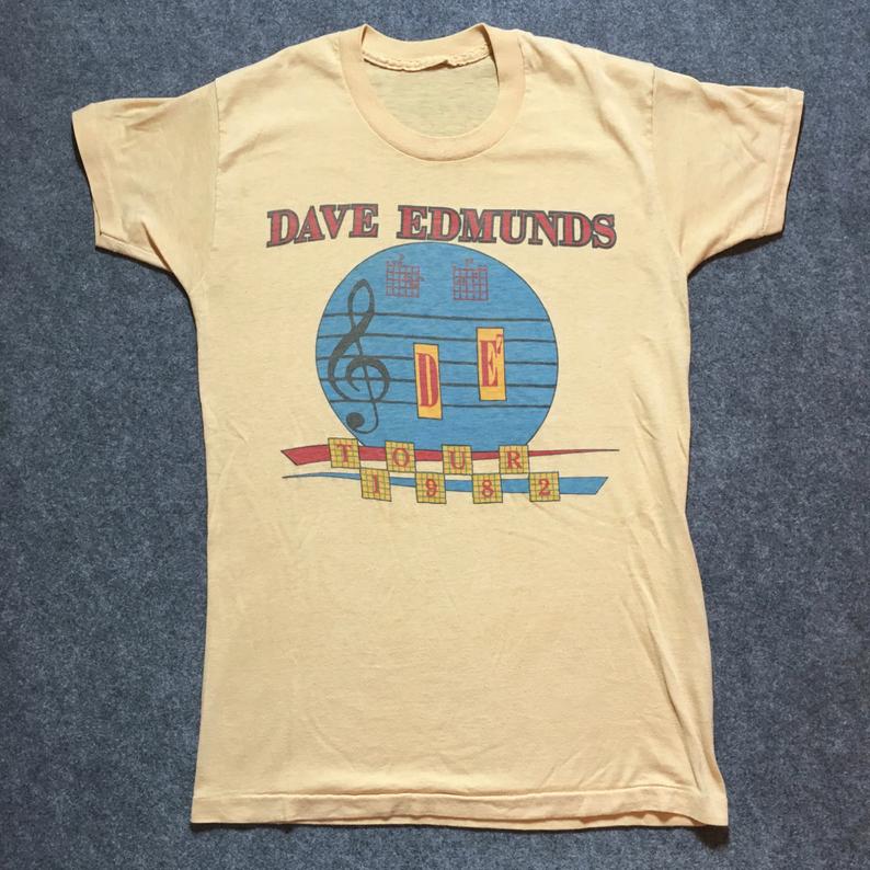 Rare 1982 Dave Edmunds Tour T-shirt