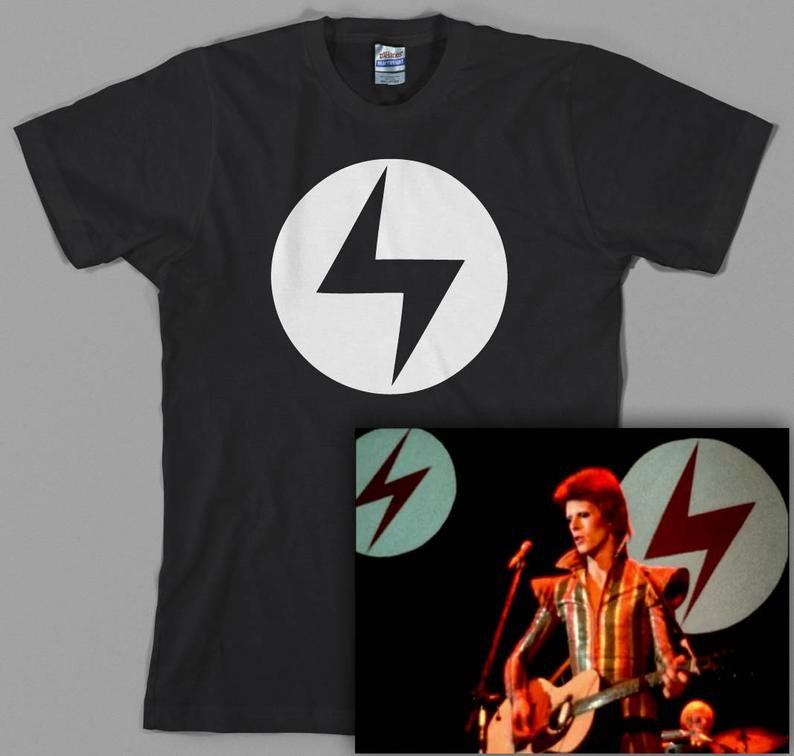 Ziggy Stardust inspired Lightning Bolt T Shirt - newgraphictees.com ...