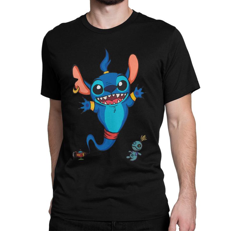 Aladdin Genie x Stitch Art T-Shirt