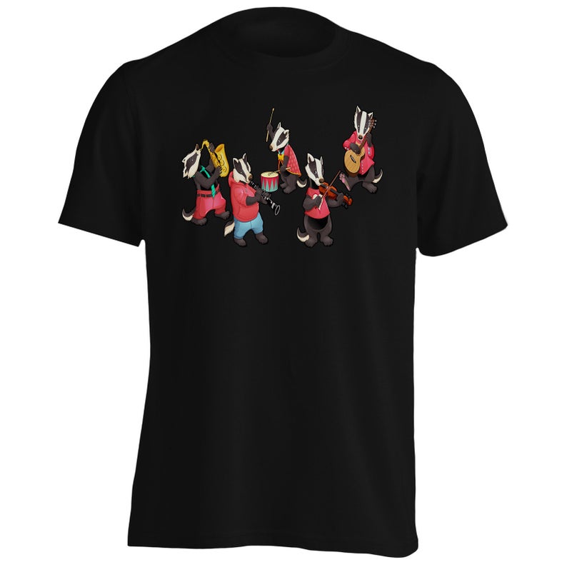 Badgers Playing Music T Shirt - newgraphictees.com Badgers Playing ...