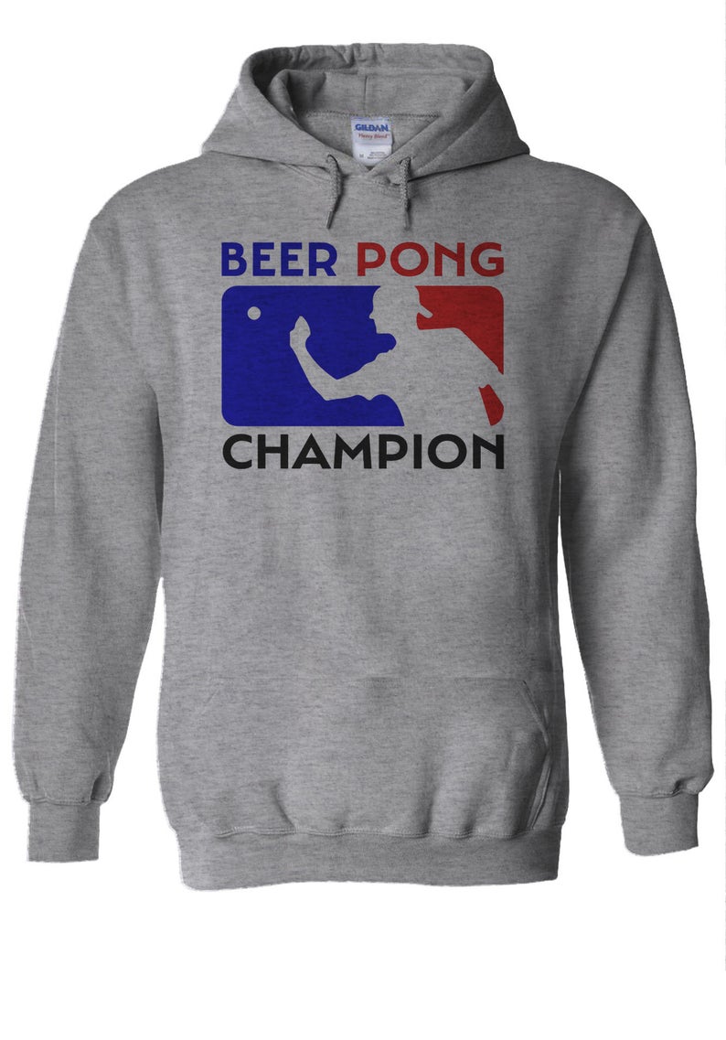 Beer Pong Champion Hoodie - newgraphictees.com Beer Pong Champion Hoodie