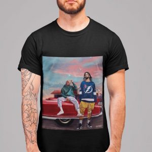 J Cole x Kendrick Lamar Illustration Art Unisex T-Shirt