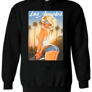 Los Angeles Hollywood Sexy Sunglass Hoodie