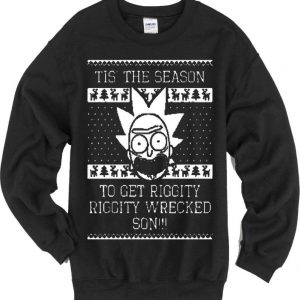 RICK AND MORTY Tis The Season Uniosex Christmas Sweatshirt