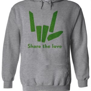 Share The Love Slogan Hoodie
