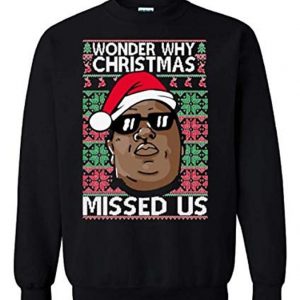 TheTshack Wonder Why Christmas Missed Us Funny Ugly Christmas Sweatshirt