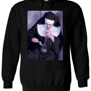 Nuns & Bongs Weed Funny Smoking Hoodie