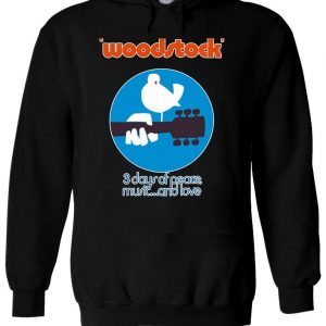 Woodstock 3 Days of Peace Music Love Hoodie