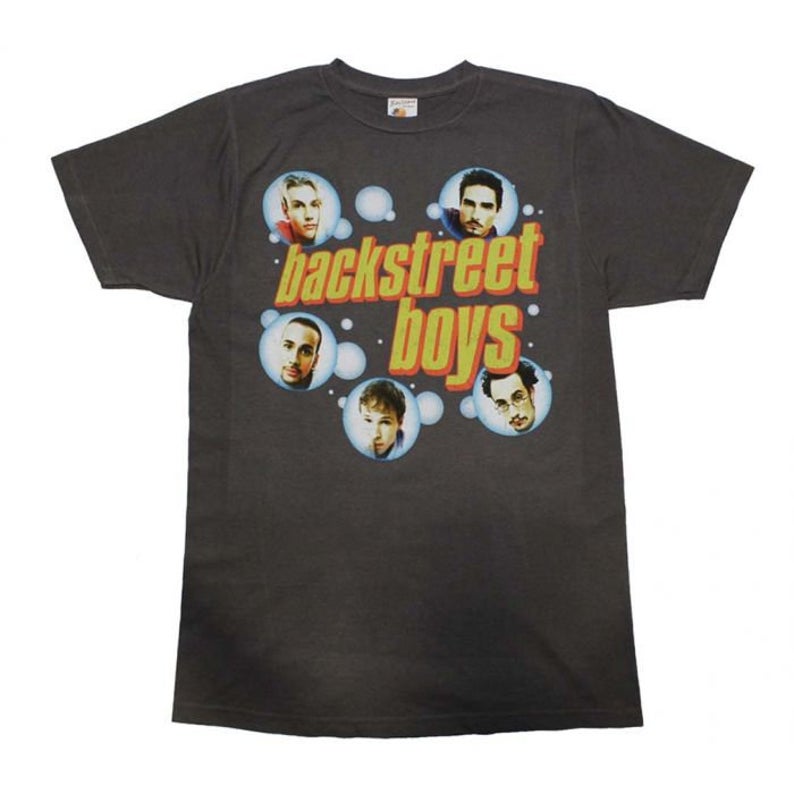 BACKSTREET BOYS Bubble Charcoal T-Shirt