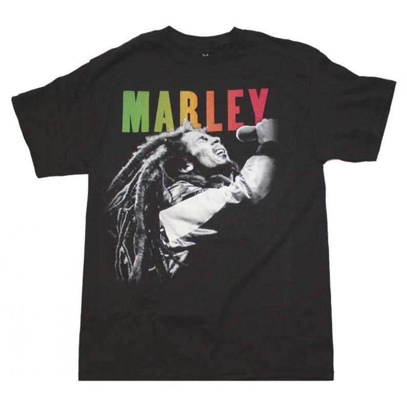 BOB MARLEY Singing T-Shirt