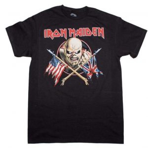 IRON MAIDEN Crossed Flags T-Shirt