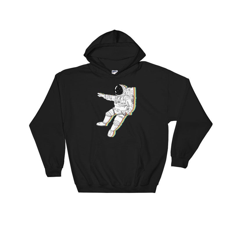 Funky Astronaut Unisex Hooded Sweatshirt