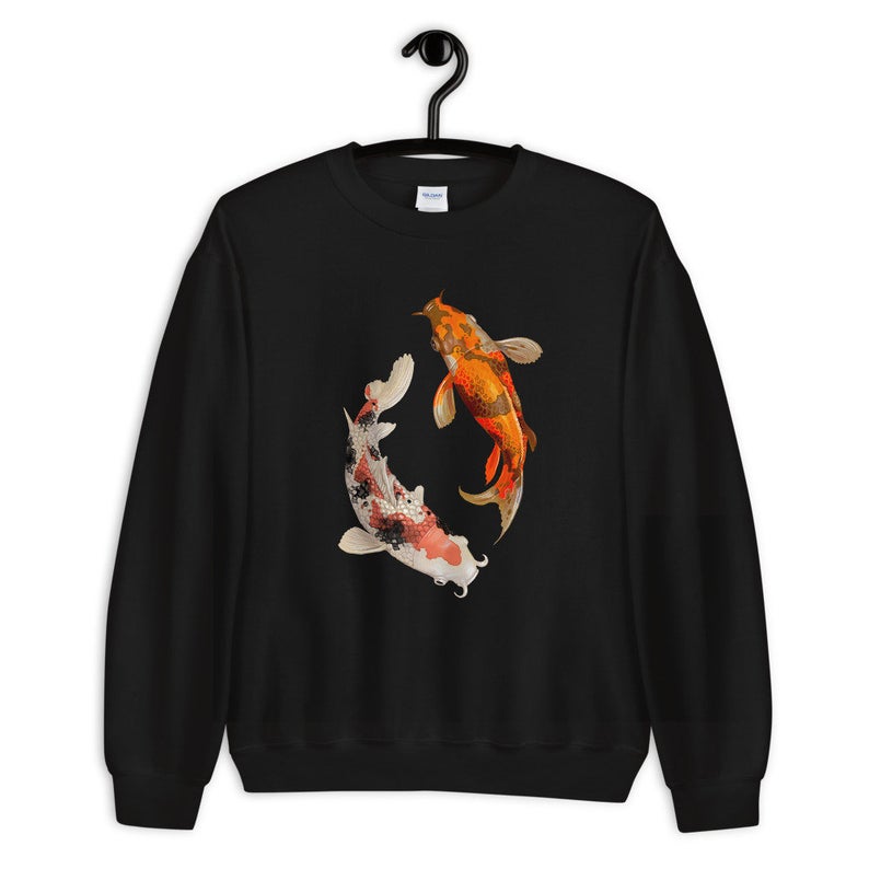 Koi Fish Yin Yang Unisex Crewneck Sweatshirt