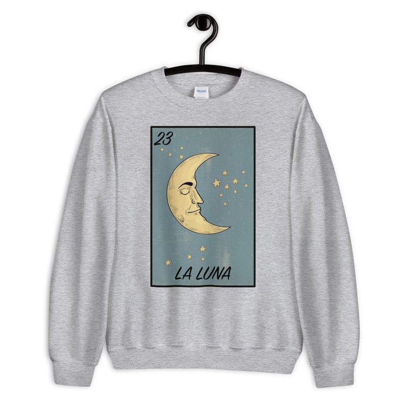 La Luna Mexican Loteria Unisex Crewneck Sweatshirt
