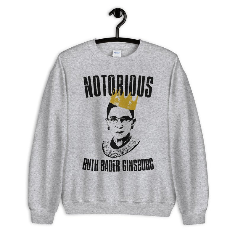 Notorious Ruth Bader Gingsburg Unisex Crewneck Sweatshirt