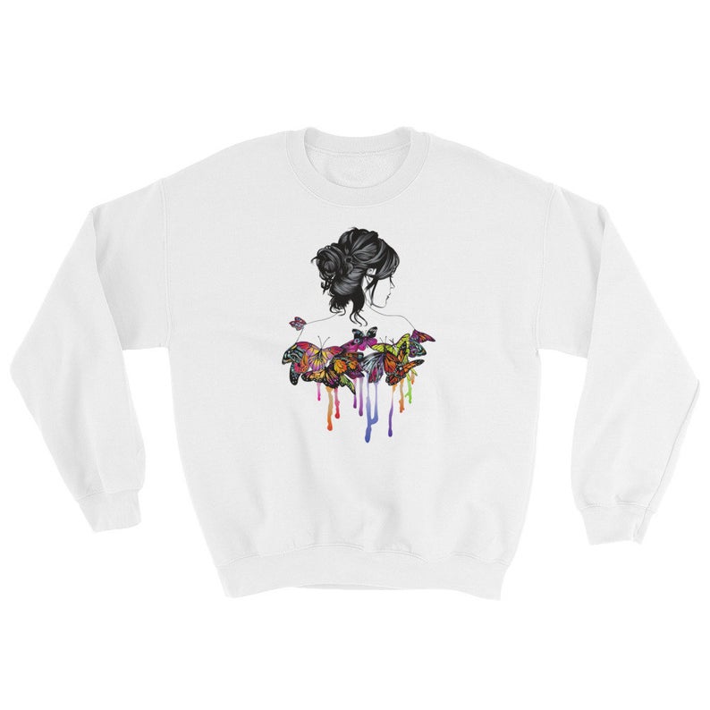 She Is Made Of Butterflies Unisex Crew Sweatshirt