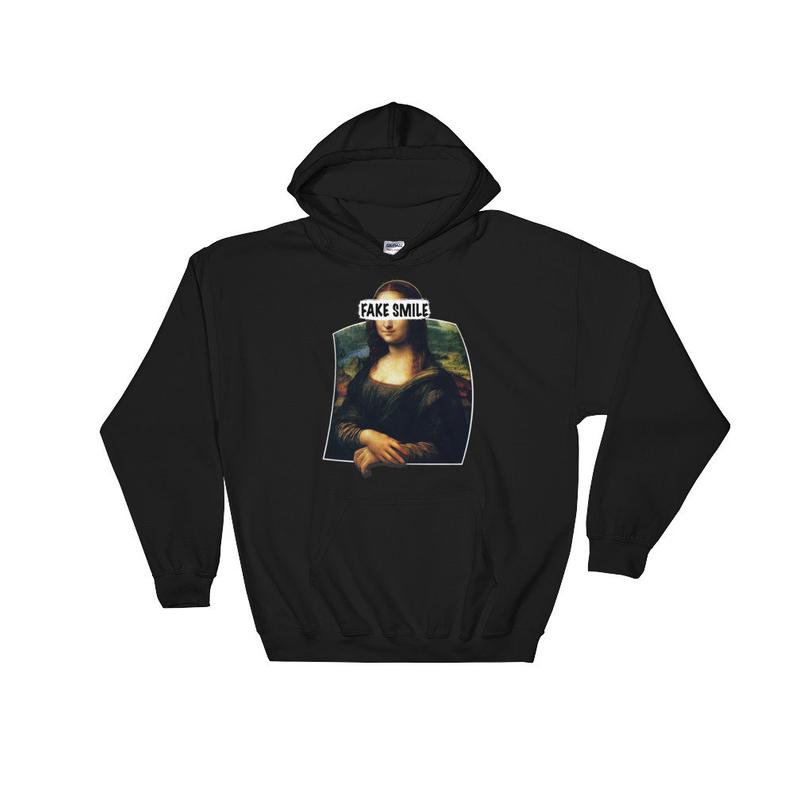 Fake Smile Mona Lisa Hoodie