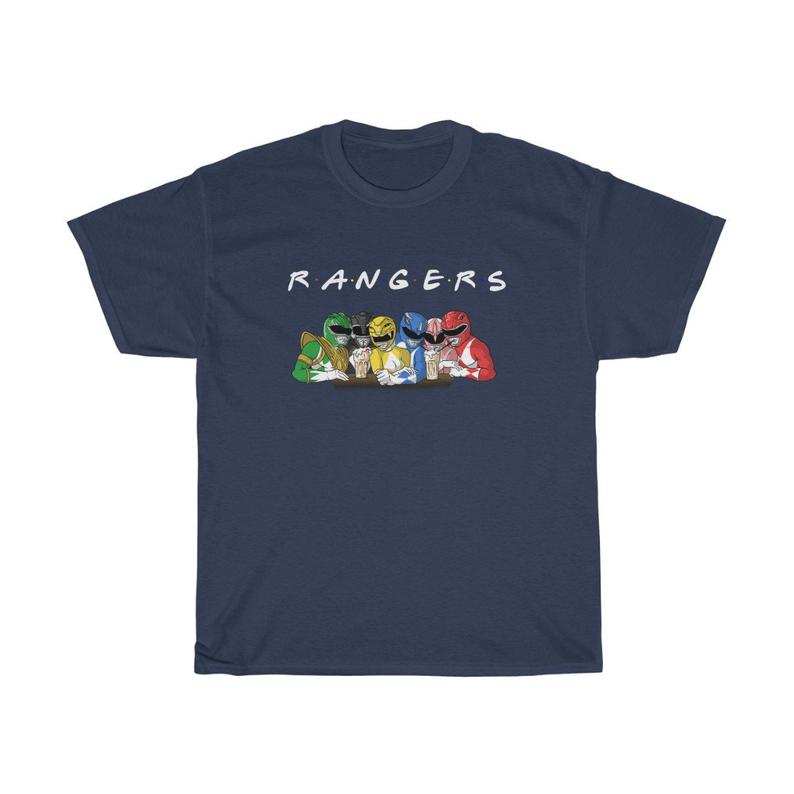 Friends Power Rangers parody T Shirt