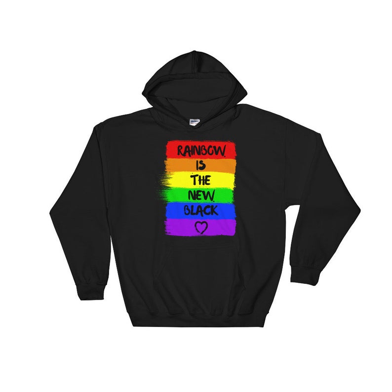 Rainbow Is The New Black Unisex Hoodie
