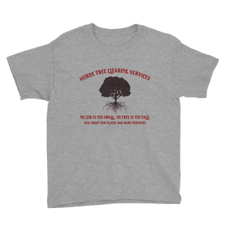 Horde Tree Clearing Service Youth Short Sleeve T Shirt