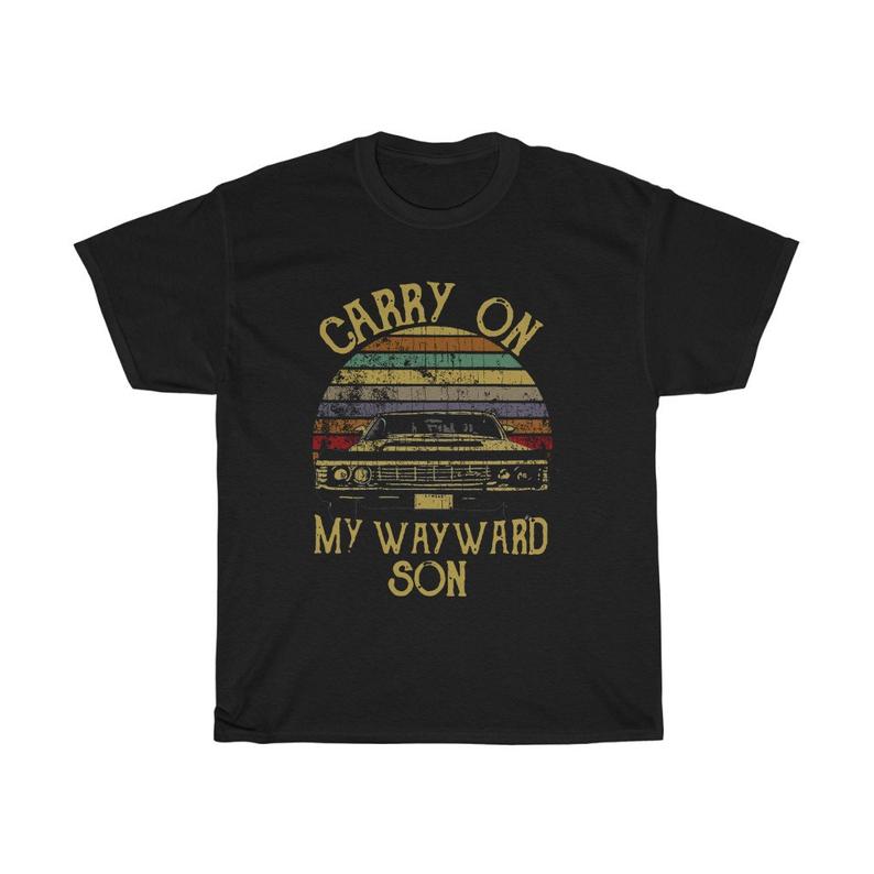 Carry On My Wayward Son Retro Vintage T Shirt