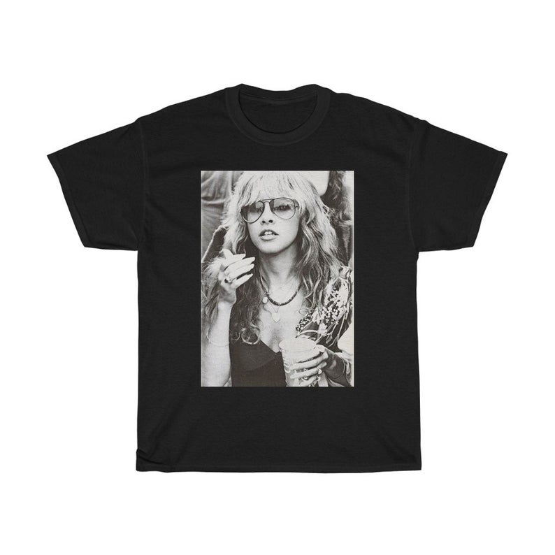 Stevie Nicks Smoking Young Vintage Unisex T Shirt