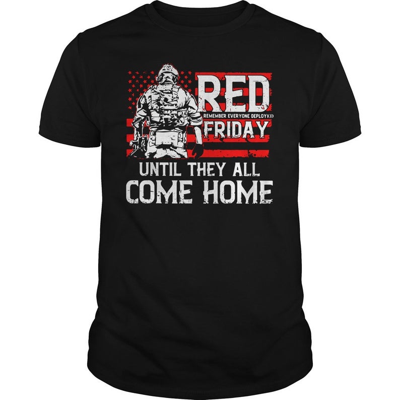 American Military Red Friday T Shirt