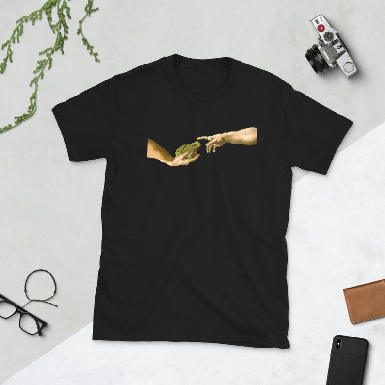 Michelangelo Creation of a frog T-Shirt
