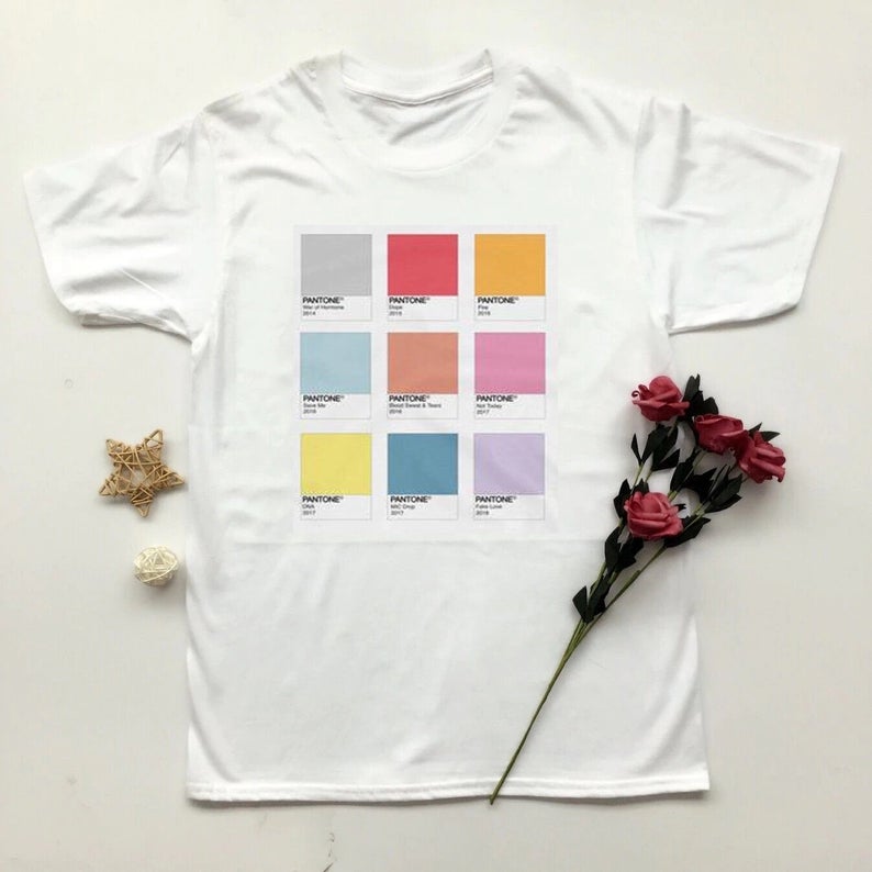 Pantone Color Print T Shirt