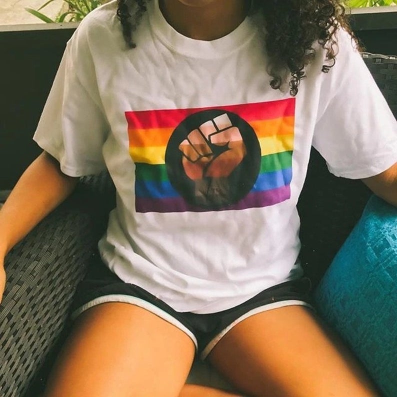 Rainbow Black Lives Matter T Shirt