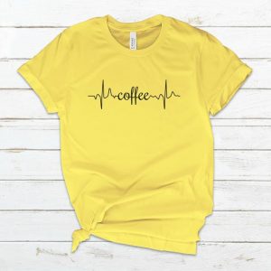 Coffee Heart Beat T Shirt