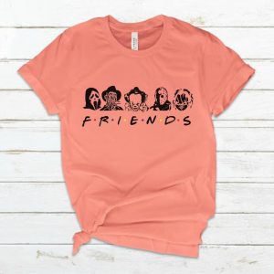 Friends Horror Character Heads T Shirt