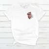 Heart Skeleton Pocket White Font T Shirt