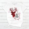 Oh Deer Buffalo Plaid T Shirt