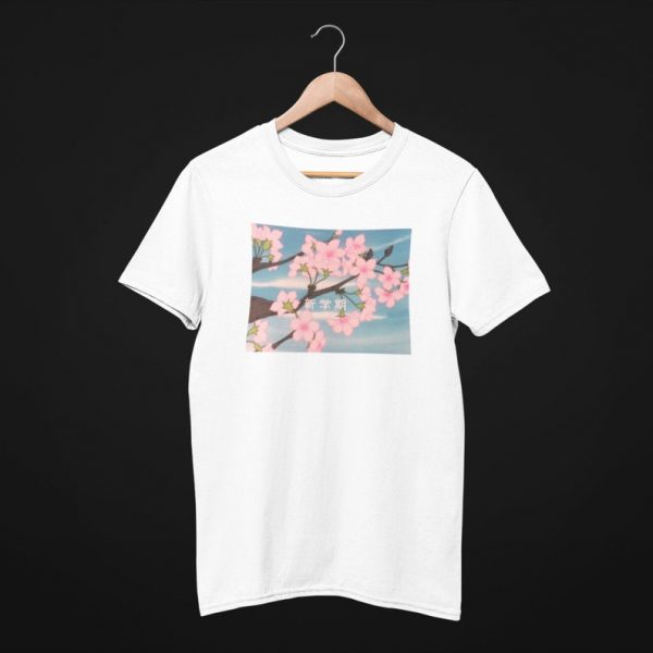 Retro Cherry Blossom T Shirt