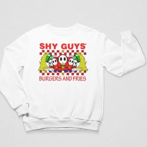 Shy Guys (Burger & Fries) Super Mario Bros Sweatshirt