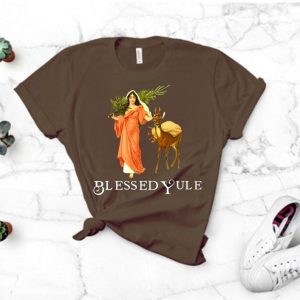 Blessed Yule Christmas Unisex Crewneck Tee