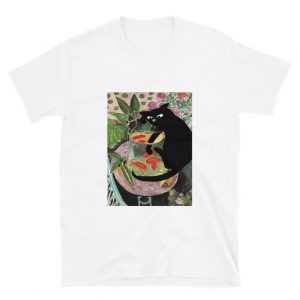 Cat Matisse Fish Tank Funny Art T Shirt