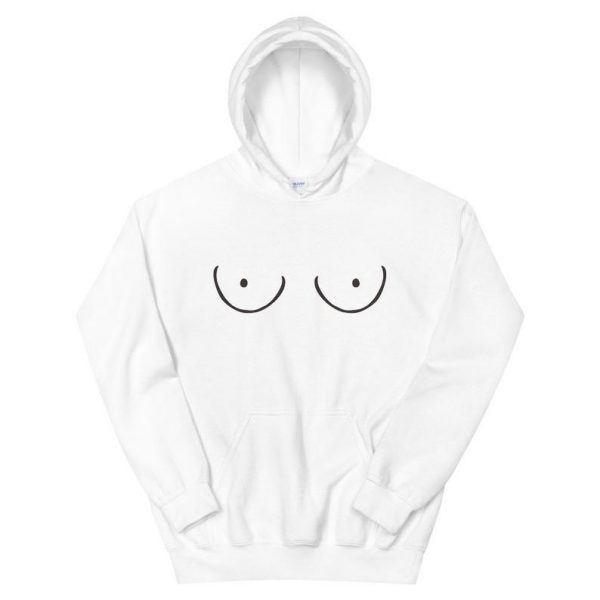 Funny Boobs Outline Unisex Hoodie