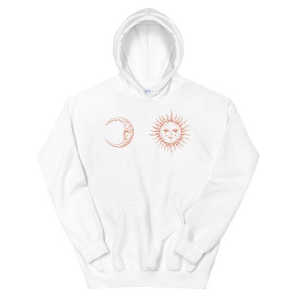 Moon and Sun Tarot Card Unisex Hoodie