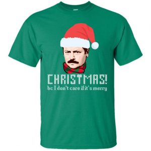 Ron Swanson Grumpy Christmas Tee