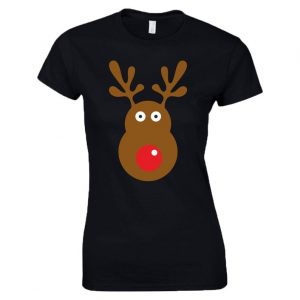 Rudolph Reindeer Face T-Shirt