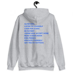 Slow Down Listen To Yourself Version - Dear Person Behind Me Hoodie Back