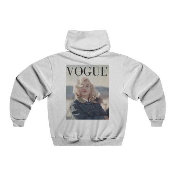 Vogue Cover Marilyn Monroe Hoodie Back