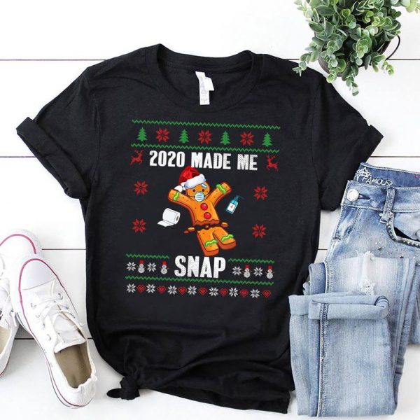 2020 Made Me Snap Cute Christmas T-Shirt
